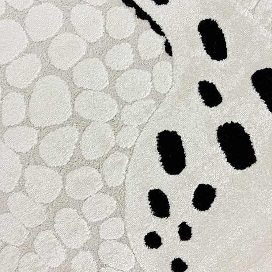 Kinderzimmer Spielzimmer Teppich mit fröhliche Giraffe Schadstofffrei in beige creme schwarz