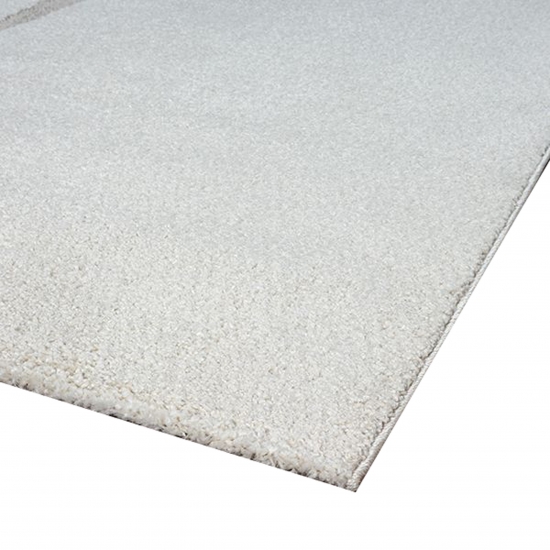 Preview: Wohnzimmerteppich minimalistisch Höheneffekt im abstrakten Muster in creme