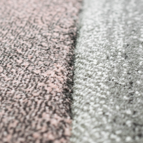 Preview: Teppich modern Teppich Wohnzimmer abstrakt in rosa grau pastell Preview: Teppich modern Teppich Wohnzimmer abstrakt in rosa grau pastell