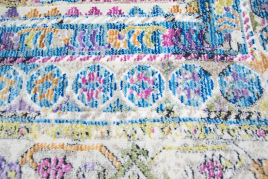 Preview: Designer und Moderner Teppich Vintage-Design Multi