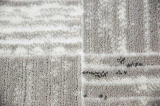 Preview: Designer und Moderner Teppich Wohnzimmerteppich mit Karomuster in Beige Grau Preview: Designer und Moderner Teppich Wohnzimmerteppich mit Karomuster in Beige Grau