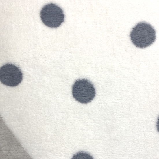 Preview: Runder Kinder-Teppich mit Punkte und Umrandung creme, grau Preview: Runder Kinder-Teppich mit Punkte und Umrandung creme, grau