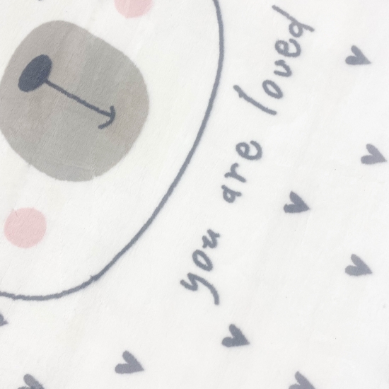 Preview: Kinderzimmer-Teppich weich Herzchen und ein niedlicher Bär - creme Preview: Kinderzimmer-Teppich weich Herzchen und ein niedlicher Bär - creme