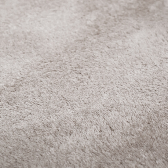 Designer Teppich mit abgerundeten Ecken – Waschbar – sandfarben