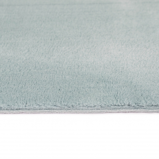 Ovaler Badezimmer Teppich – schön weich – in blau
