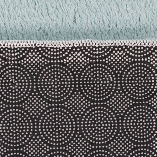 Preview: Waschbarer Designer Badezimmer Teppich – abgerundete Ecken – blau Preview: Waschbarer Designer Badezimmer Teppich – abgerundete Ecken – blau
