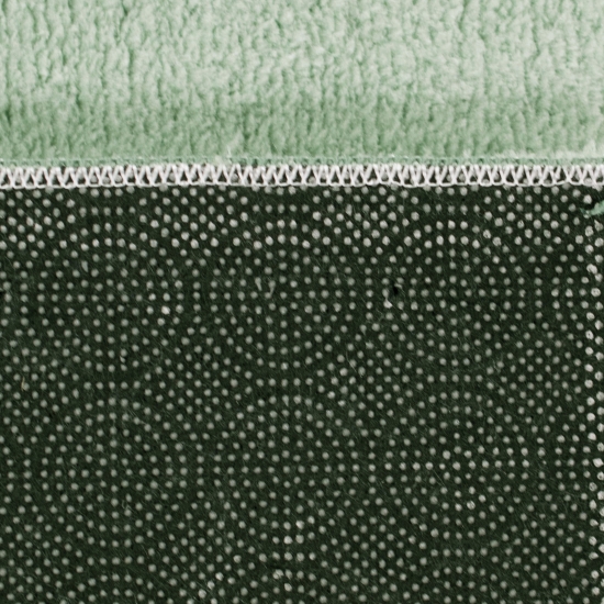 Waschbarer Schlazimmer Teppich – abgerundete Ecken – grün