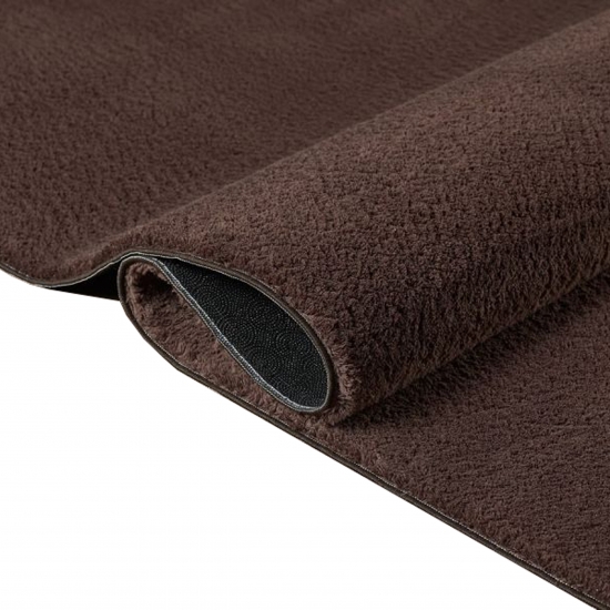 Moderner Hochflor Teppich Weich Pflegeleicht Strapazierfähig Wohnzimmer Schlafzimmer in Braun