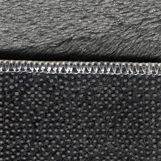 Designer Badezimmer Teppich mit runden Ecken – weich – anthrazit