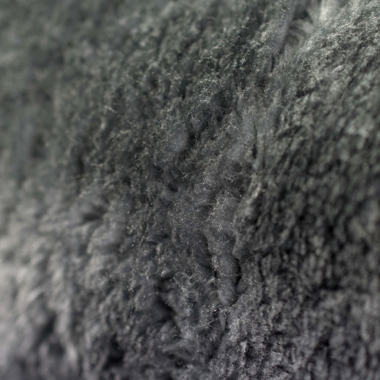 Preview: Einfarbiger Designer Teppich mit runden Ecken – anthrazit Preview: Einfarbiger Designer Teppich mit runden Ecken – anthrazit
