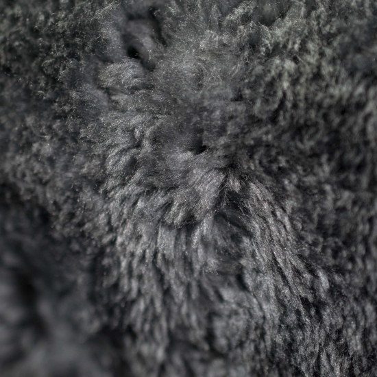 Preview: Einfarbiger Designer Teppich mit runden Ecken – anthrazit Preview: Einfarbiger Designer Teppich mit runden Ecken – anthrazit