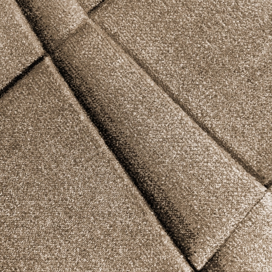 Preview: Teppich mit modernem geometrischem Muster in beige / braun – pflegeleicht & wohnlich für Wohnzimmer und Schlafzimmer Preview: Teppich mit modernem geometrischem Muster in beige / braun – pflegeleicht & wohnlich für Wohnzimmer und Schlafzimmer