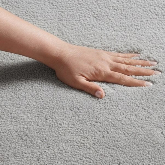 Preview: Teppich grau weich moderne Wellenform