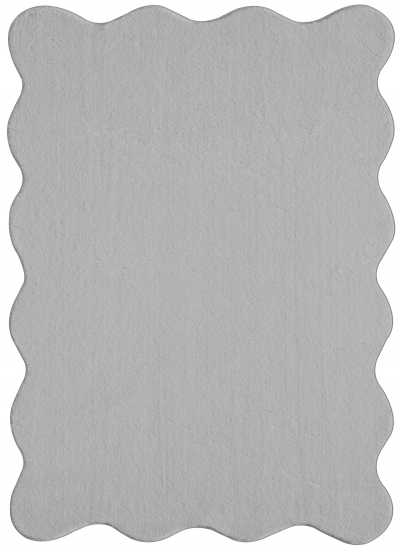 Teppich grau weich moderne Wellenform