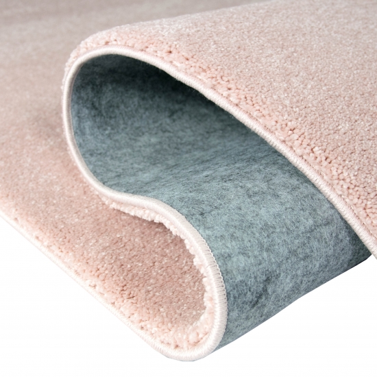 Teppich Rosa Uni weich warm modern Wohnstil