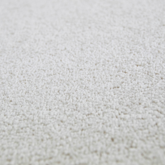 Preview: Wohnzimmer Teppich modern Kurzflor mit Uni Design in Creme Preview: Wohnzimmer Teppich modern Kurzflor mit Uni Design in Creme