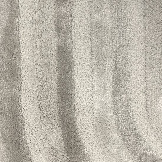 Preview: Kurzflorteppich modern Creme Beige Streifenoptik weich Glanzeffekt pflegeleicht Wohnzimmer Schlafzimmer Flur