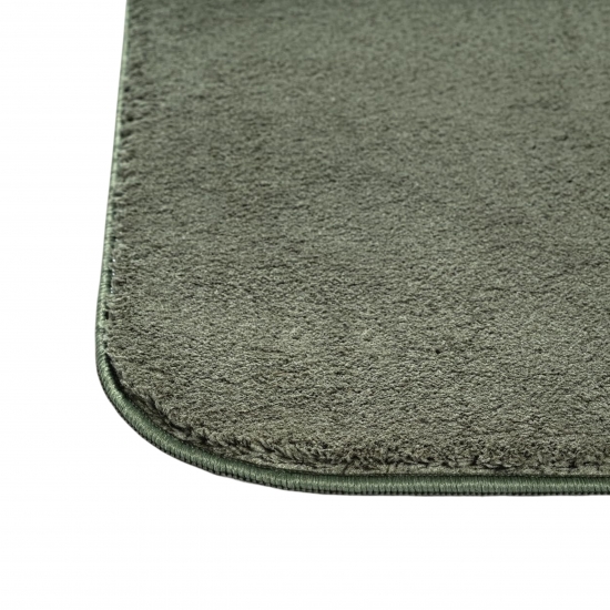 Preview: Teppich Shape in moderner Freiform flauschig weich Forest Grün