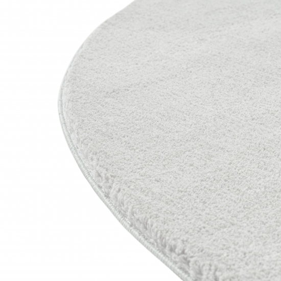 Preview: Teppich Shape in moderner Freiform flauschig weich Creme