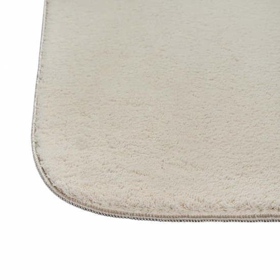 Preview: Teppich Shape in moderner Freiform flauschig weich Beige