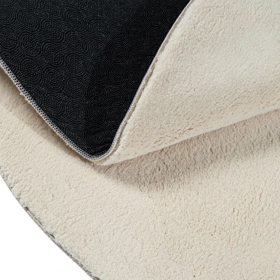 Teppich Shape in moderner Freiform flauschig weich Beige