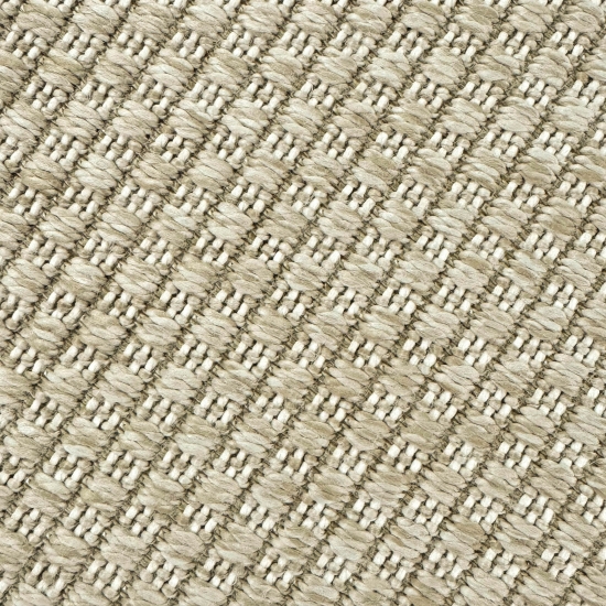 In- und Outdoorteppich Terrassenteppich leicht und langlebig uni in Beige