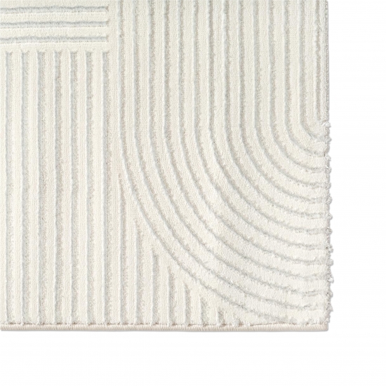 Teppich Creme Ornament Design elegant Wohnzimmer