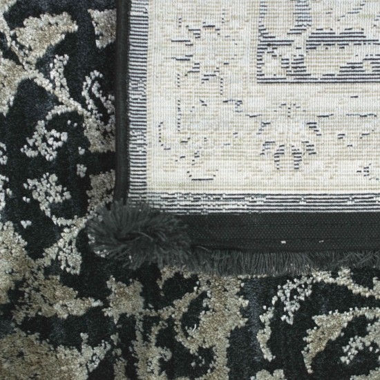 Orientalischer Blumendesign Teppich in Beige