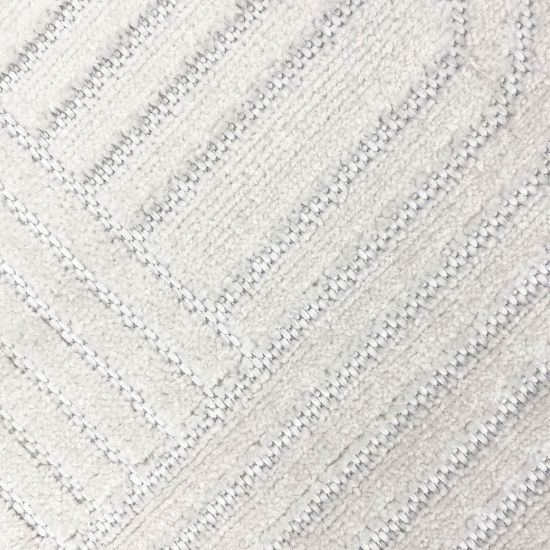 Stylischer waschbarer Teppich | In- & Outdoor | in cream