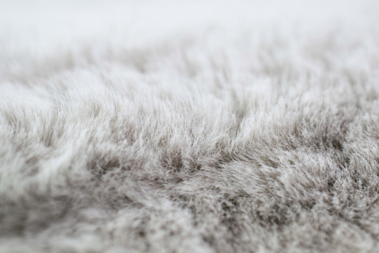 Teppich Kunstfellteppich Hochflor Faux Fur Hasenfell uni Farbe beige