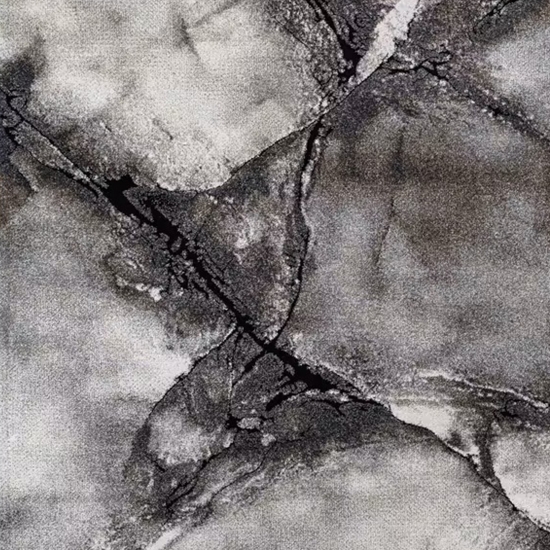 Preview: Moderner Teppich Grau Creme Steinoptik Riss Design weich Wohnzimmer