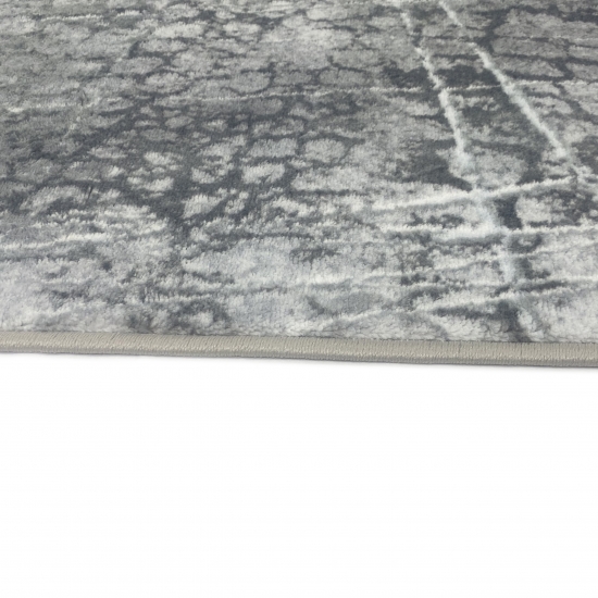 Moderner Designerteppich abstrakt gemustert in grau