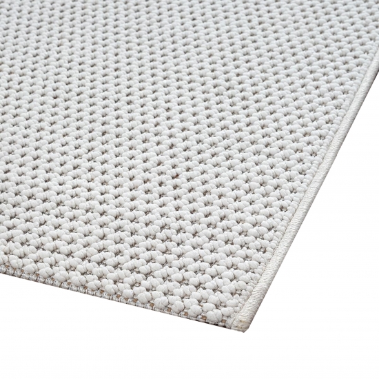 Teppich kurzflor weich pflegeleicht saugrobotergeeignet für Wohnzimmer Esszimmer Schlafzimmer in creme