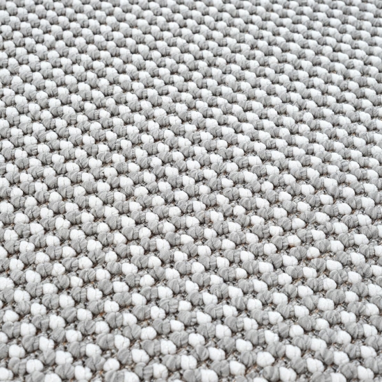 Wohnzimmer Kurzflor Teppich Pflegeleicht mit modernem Design in grau