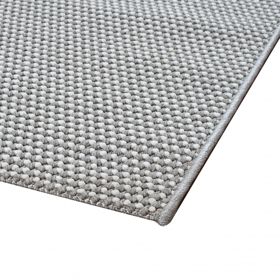 Wohnzimmer Kurzflor Teppich Pflegeleicht mit modernem Design in grau