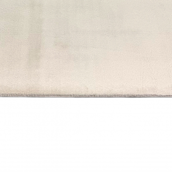 Teppich Beige mit weicher Oberfläche und rutschhemmendem Rücken