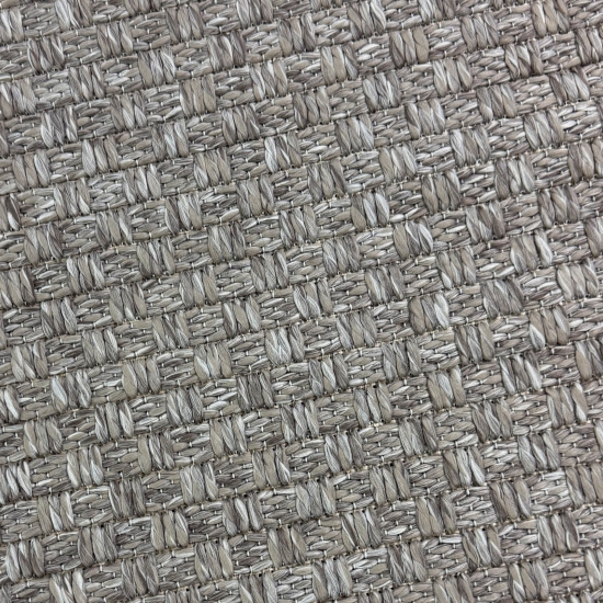 Teppich Taupe Flechtoptik Strapazierfähig Für Balkon Terrasse