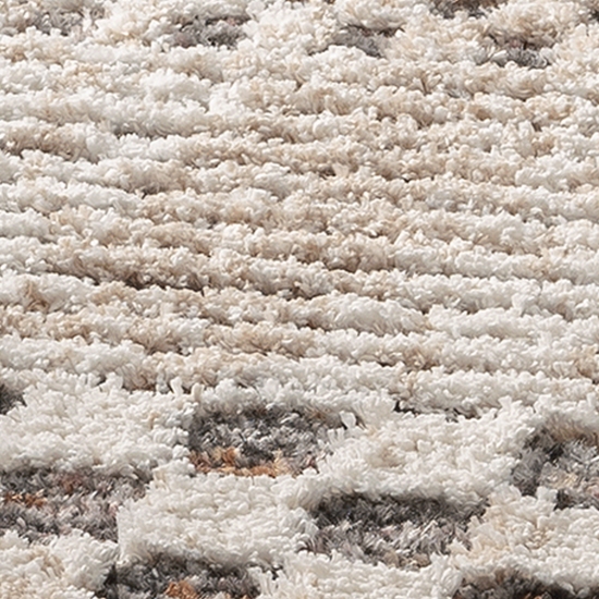 Preview: Hochflorteppich mit 3D-Effekt im skandinavischen Stil in creme braun Preview: Hochflorteppich mit 3D-Effekt im skandinavischen Stil in creme braun