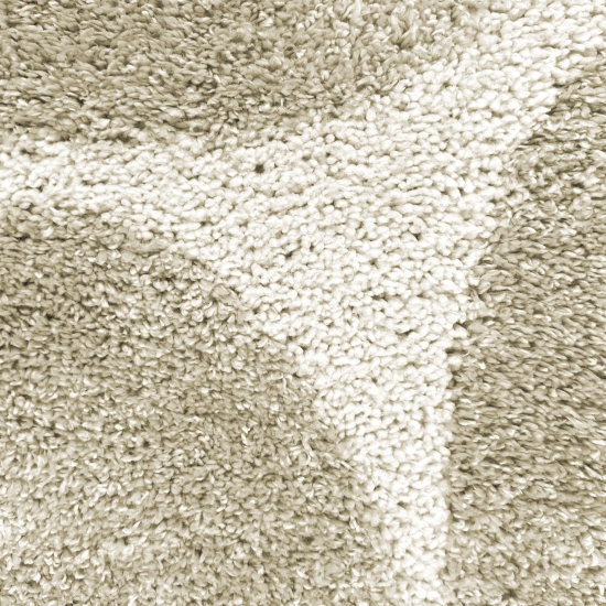 Moderner Hochflor Teppich Creme Akzente Weich pflegeleicht in organischem Muster Creme Beige