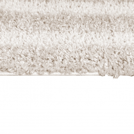 Flauschiger Hochflor-Teppich in Modern & Gemütlich in Beige
