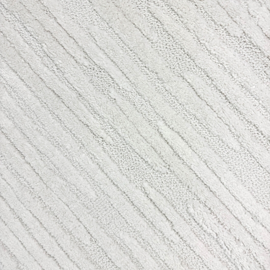 Wohnzimmer Schlafzimmer Teppich mit Hoch-Tief-Effekt und gemusterten Linien in der Farbe creme