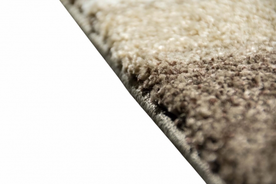 Designer Teppich Moderner Teppich Wohnzimmer Teppich Kurzflor Teppich Barock Design Meliert Braun Beige