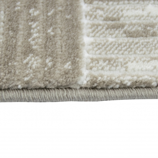 Moderner Kurzflorteppich mit Karomuster Beige Creme Moderner Kurzflorteppich mit Karomuster Beige Creme