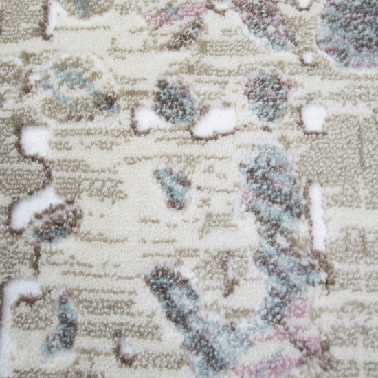 Moderner Kurzflorteppich mit elegantem Farbverlauf in Beige Multi Moderner Kurzflorteppich mit elegantem Farbverlauf in Beige Multi