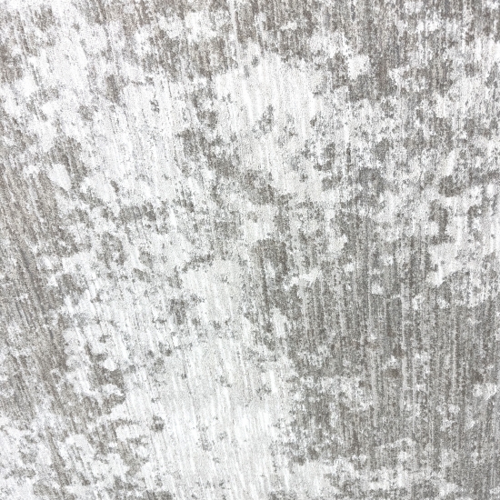 Teppich Beige Creme mit abstraktem Muster, Fransen und modernem Design