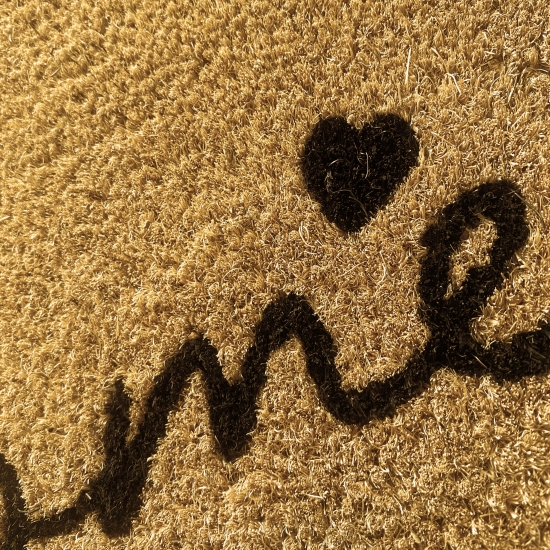 Preview: Schlichte Eingangs Fußmatte • Schuhabtreter Naturkokos braun