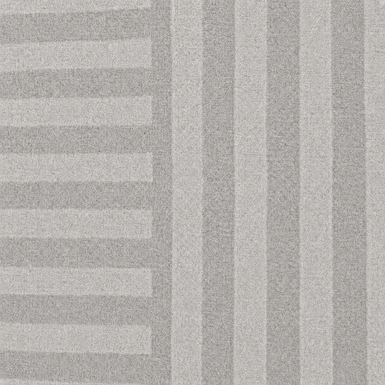 Teppich Grau grafisches Linienmuster flache Flanelloberfläche
