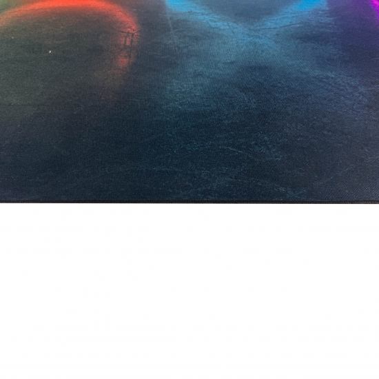 Gamingteppich rutschfest im speziellen Geometrischen Muster Neonfarben