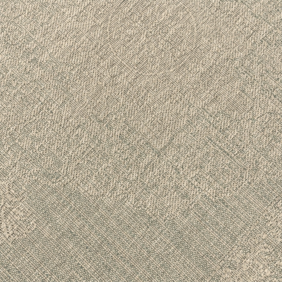 Teppich Grün Braun Ornamentmuster für Innen und Außen