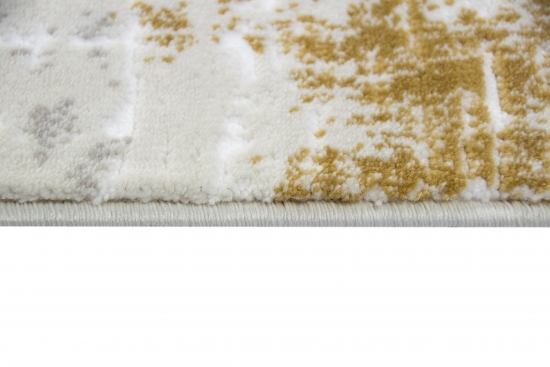 Designer und Moderner Teppich Kurzflor Wohnzimmerteppich in Lila Beige Grün Blau